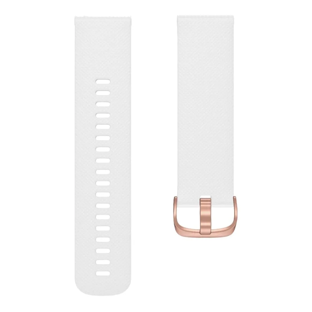 Olympic 22mm Range compatible Silicone Watch Straps with Rose Gold Buckles