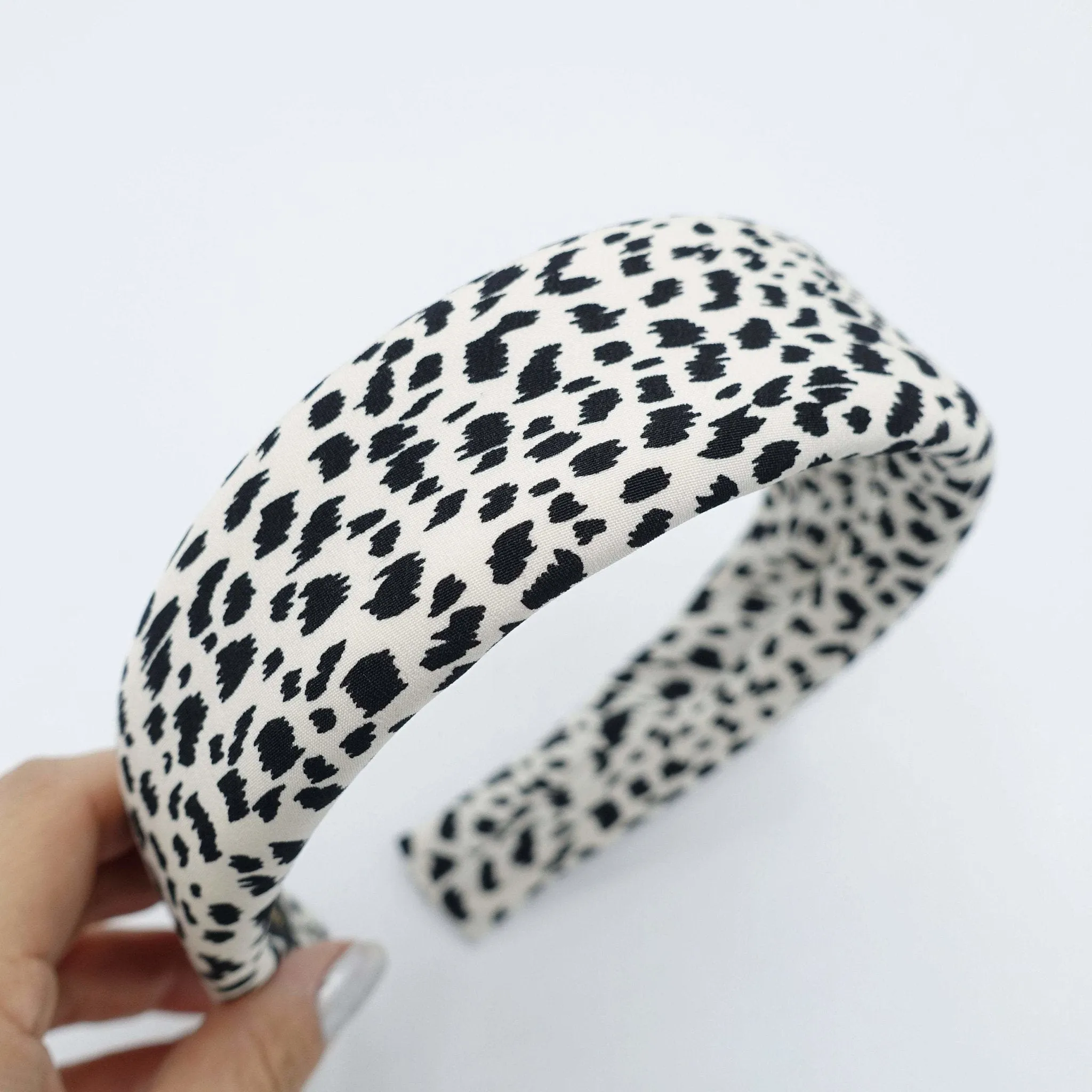 padded headband animal print hairband for women