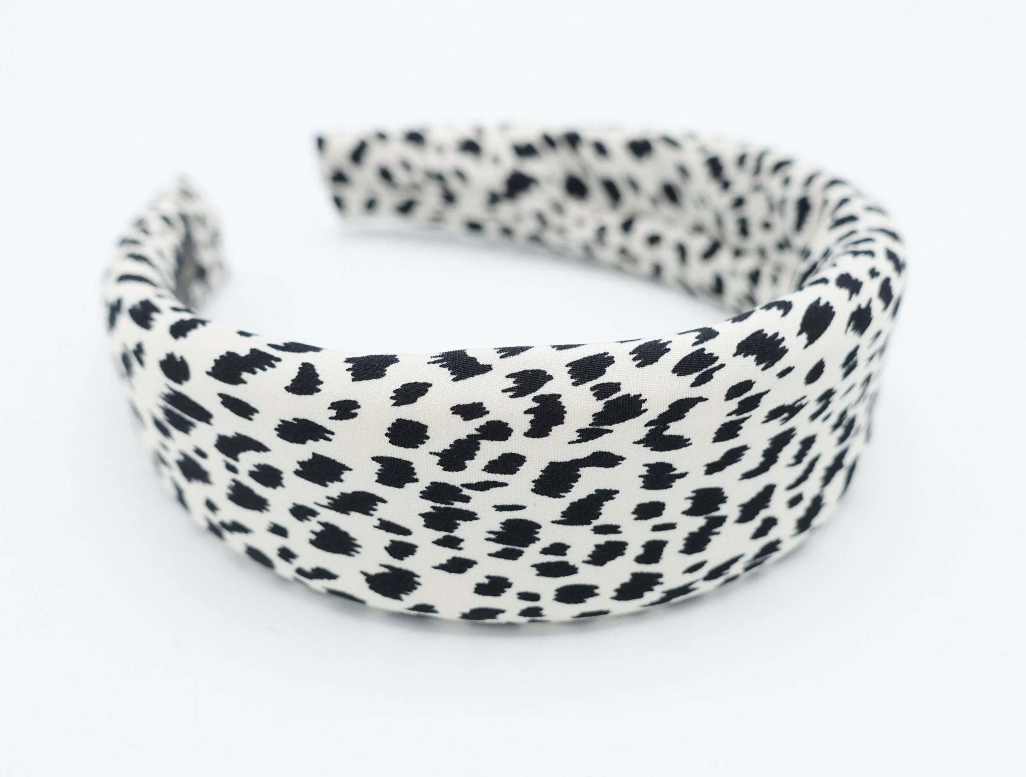 padded headband animal print hairband for women