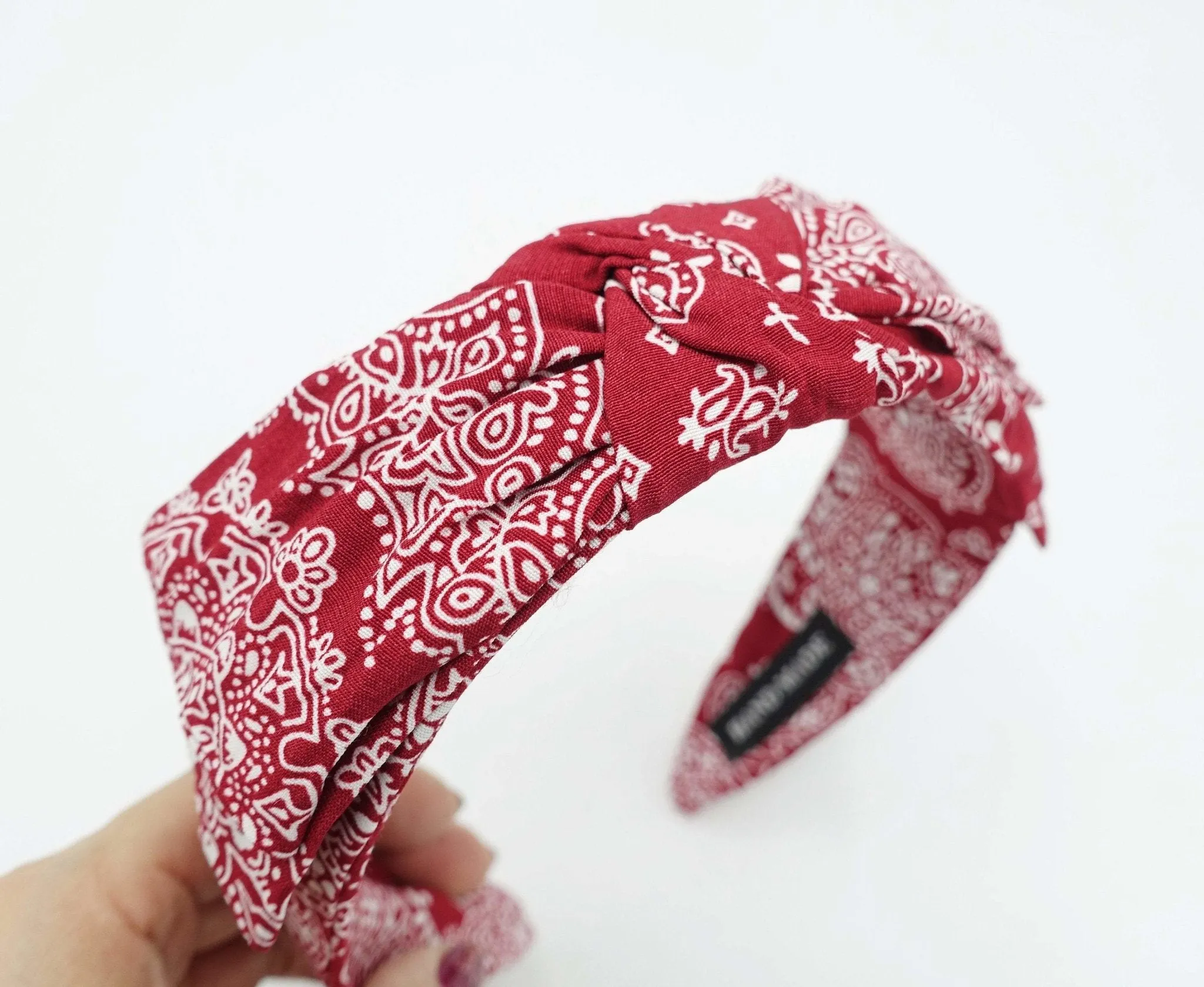 paisley wired bow headband layered bow hairband woman hair accessory for women