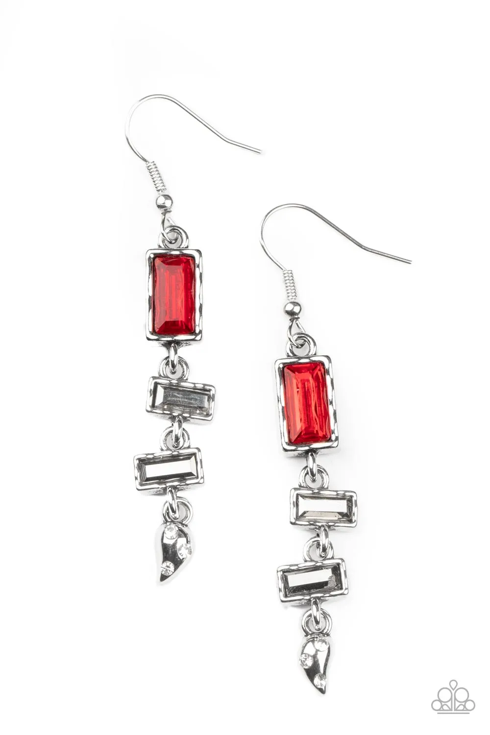 Paparazzi Modern Day Artifact - Red Earrings