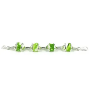 Parallel Bracelet - Green Stripe