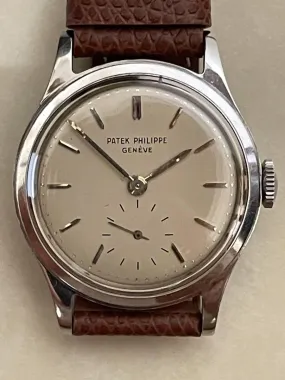 Patek Phillipe Calatrava Ref.2451 SS stainless steel 1959 with archive antique