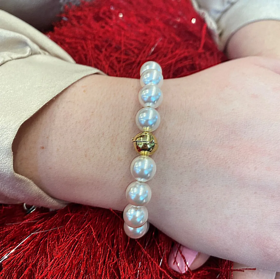 Pearl Bracelet & Gold Filled Bead Ti Sento Milano