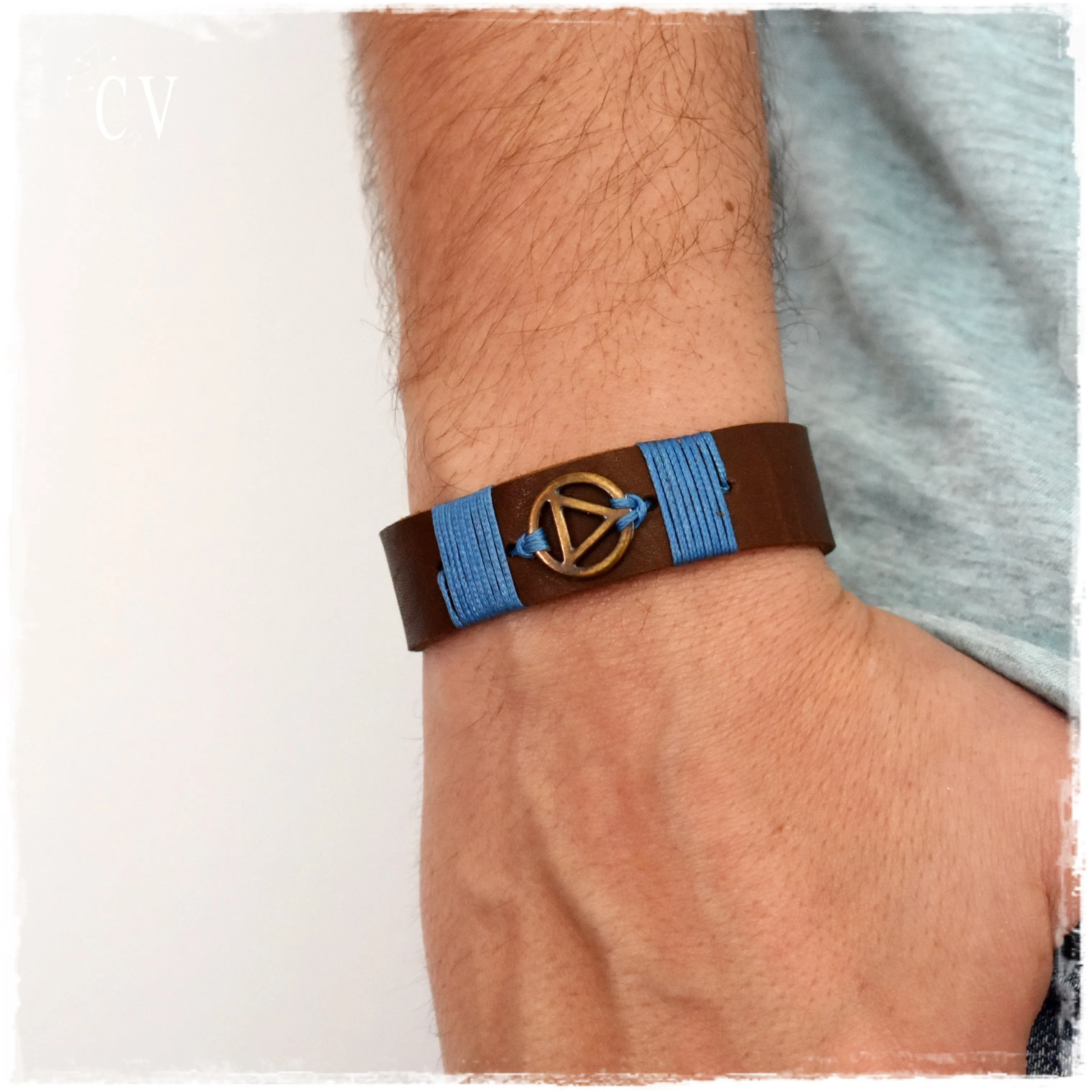 Personalized Recovery Leather Bracelet