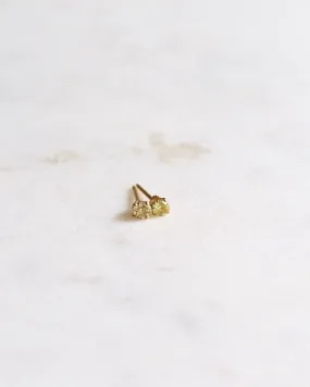 Petite peridot stud earrings