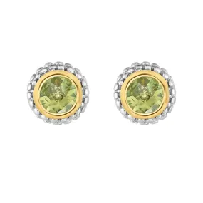 Phillip Gavriel Sterling/18K Peridot Earrings