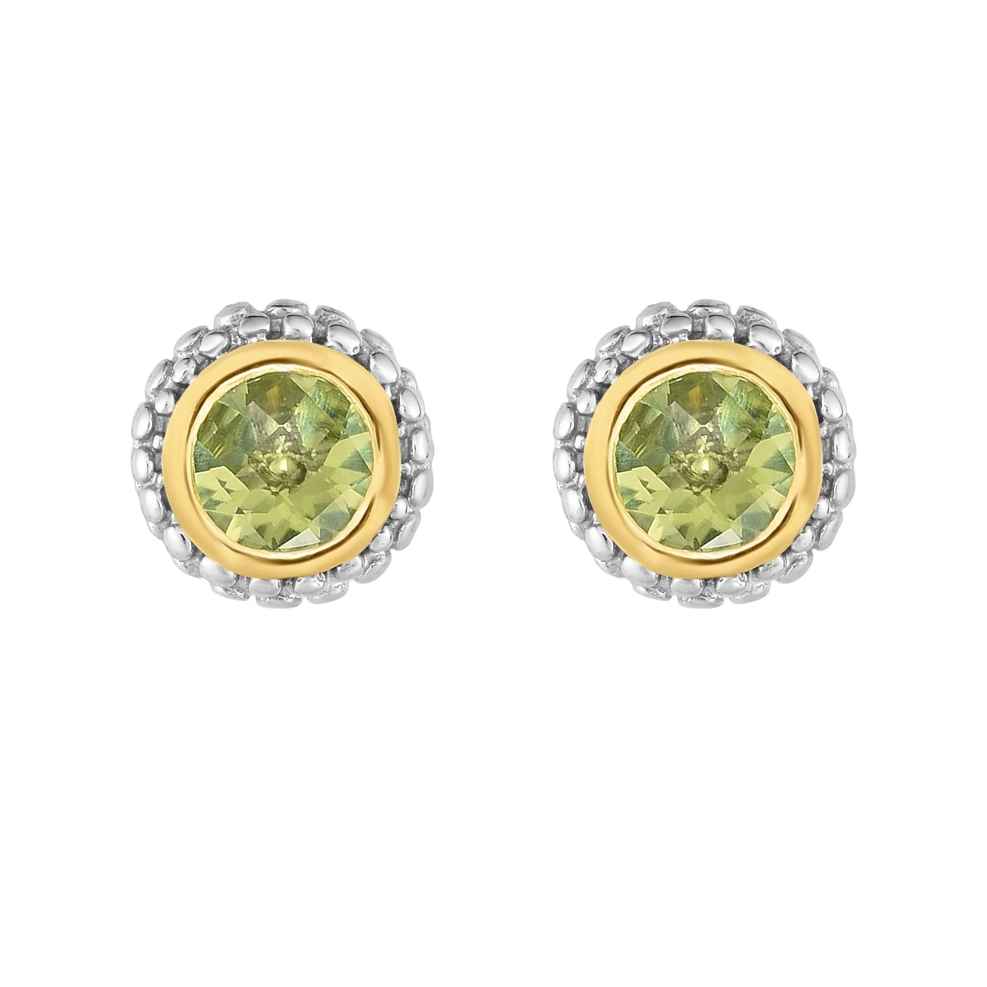 Phillip Gavriel Sterling/18K Peridot Earrings