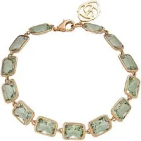 Pietra Emerald Cut Bracelet in Green Amethyst