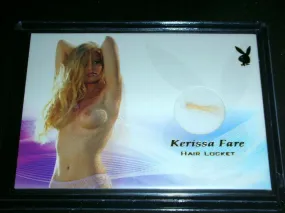 Playboy Centerfold Update 3 Kerrisa Fare Spotlight Hair Locket Memorabilia Card