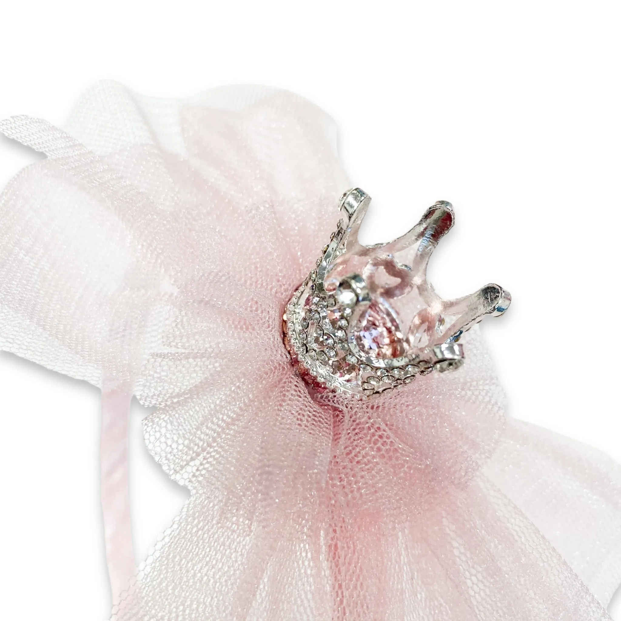 Princess Heart Crown Headband - PINK