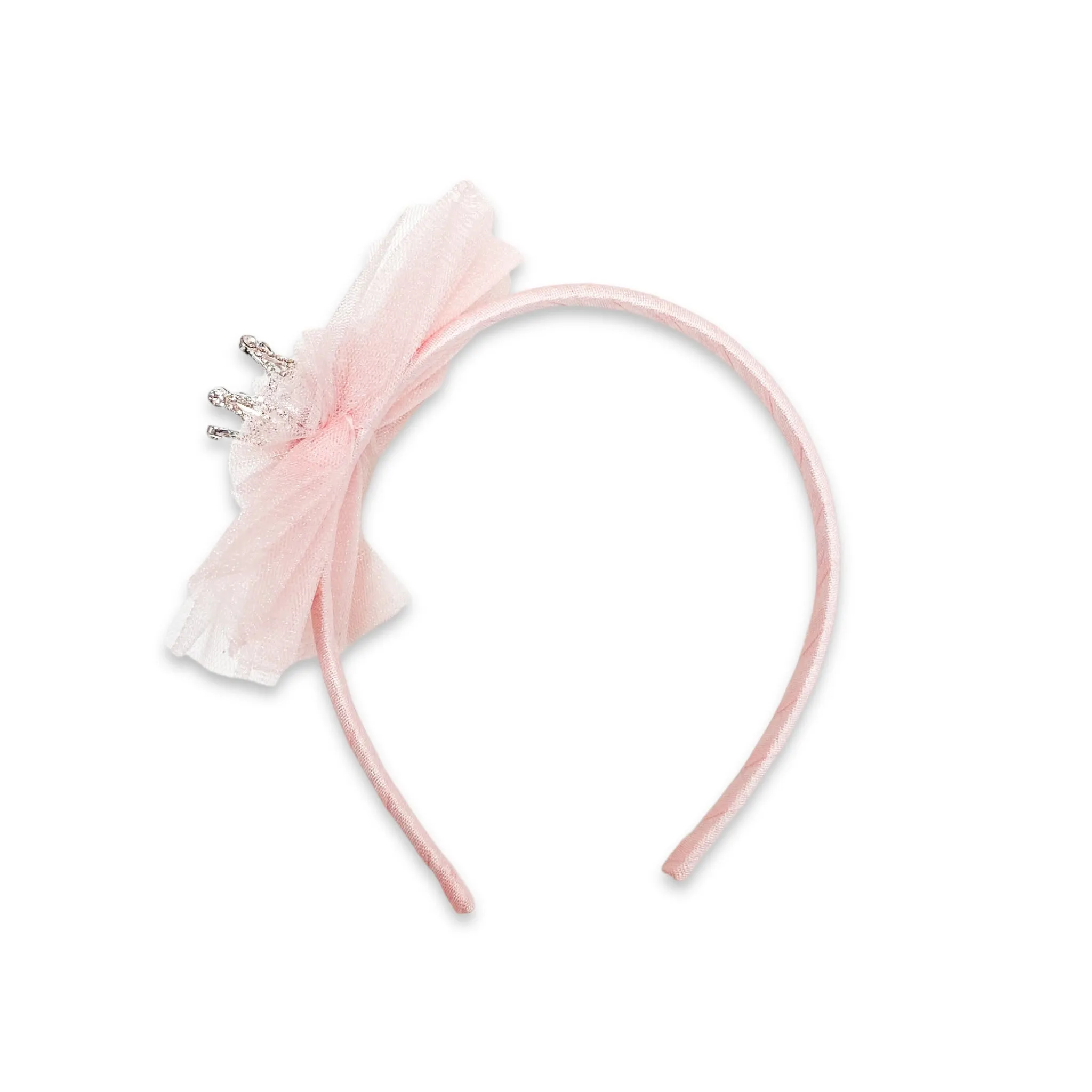 Princess Heart Crown Headband - PINK