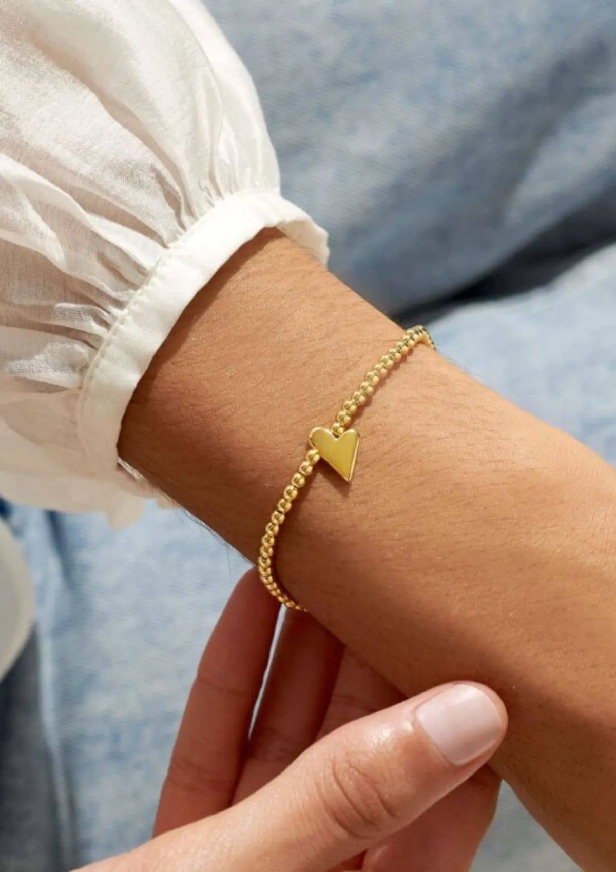 "Best Friend" Gold-Tone Plated Stretch Bracelet