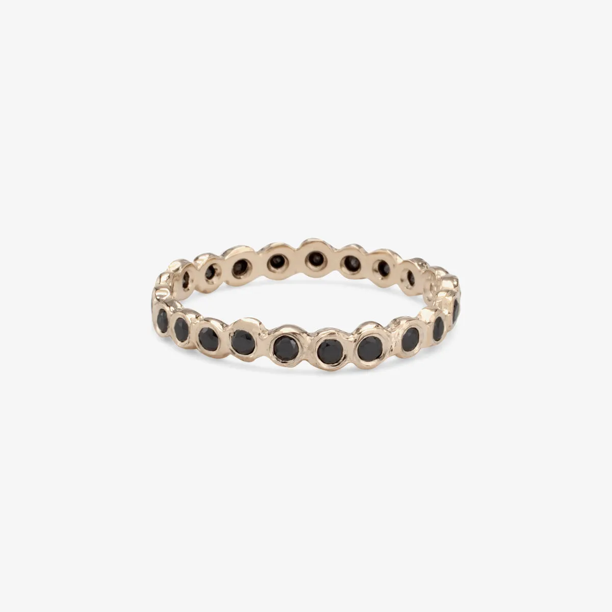 R1101BK | Black Diamond Circle Eternity Band