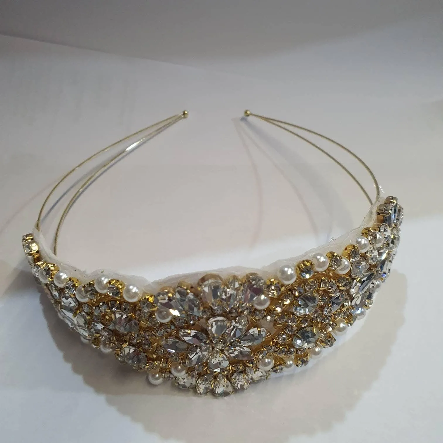 Rhinestone 1920s Headpiece, Flapper headpiece, 1930's, Flapper headband, The Great Gatsby, Rhinestone crystal flapper headpiece headband