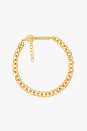 Rolo bracelet gold plated