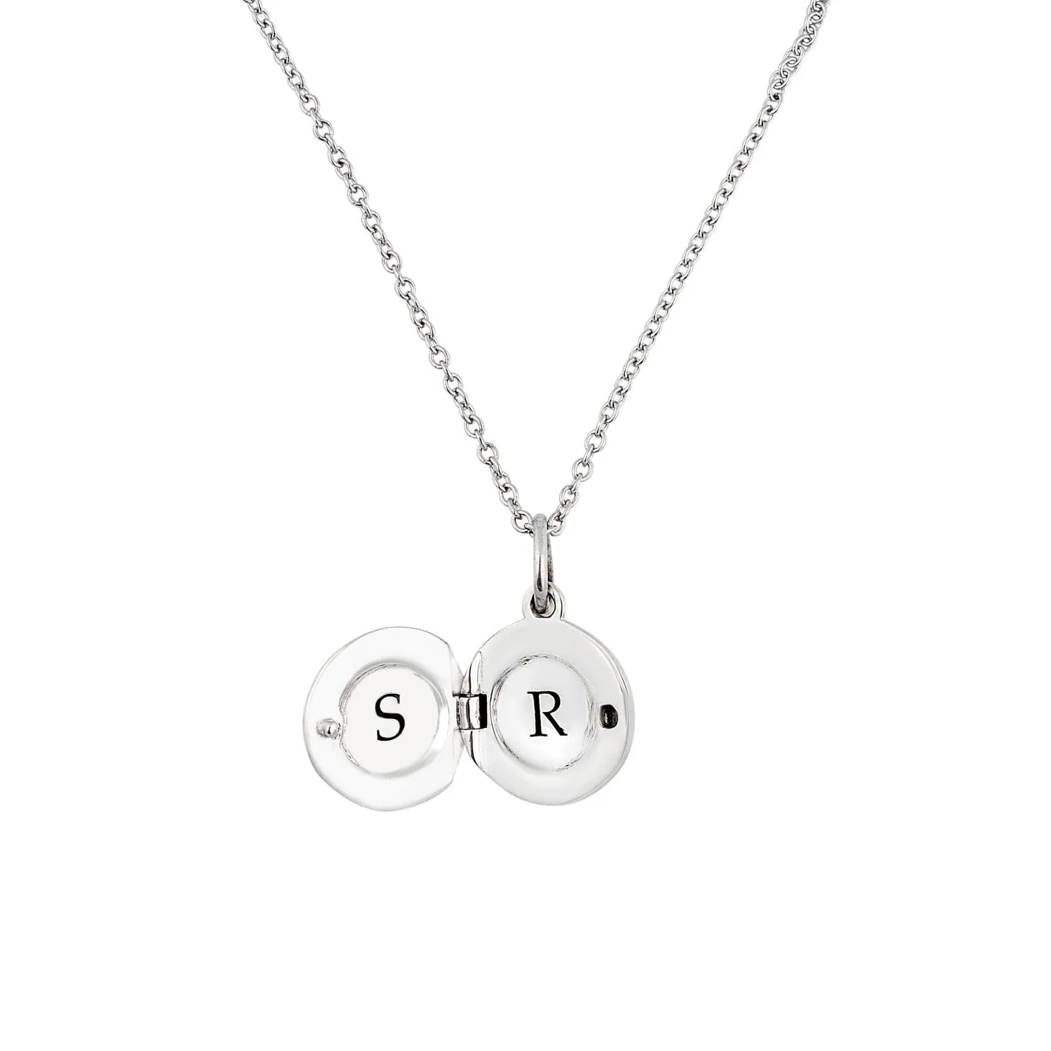 Round Mini Locket Necklace