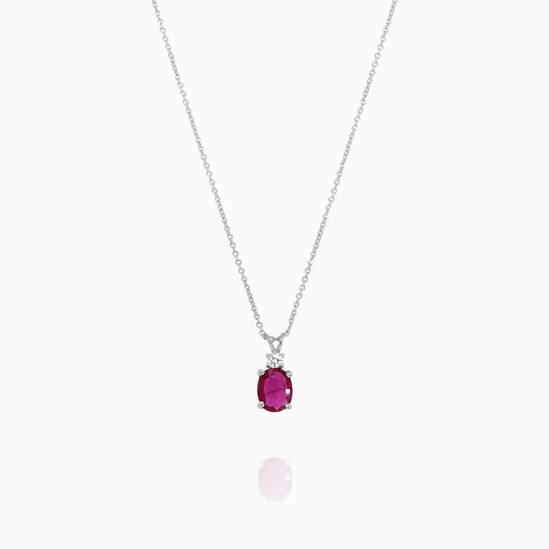 Ruby and Diamond Pendant