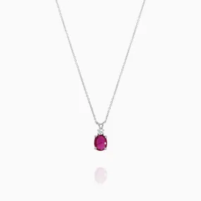 Ruby and Diamond Pendant