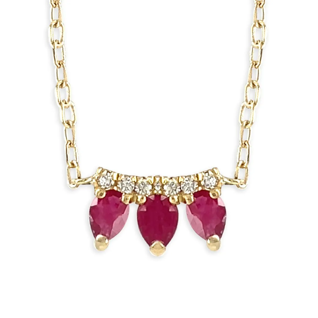 Ruby And Diamonds Necklace