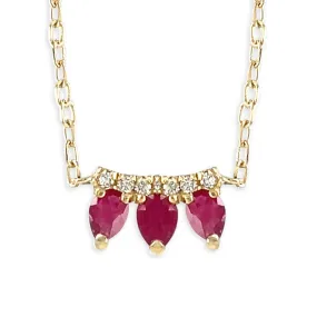 Ruby And Diamonds Necklace