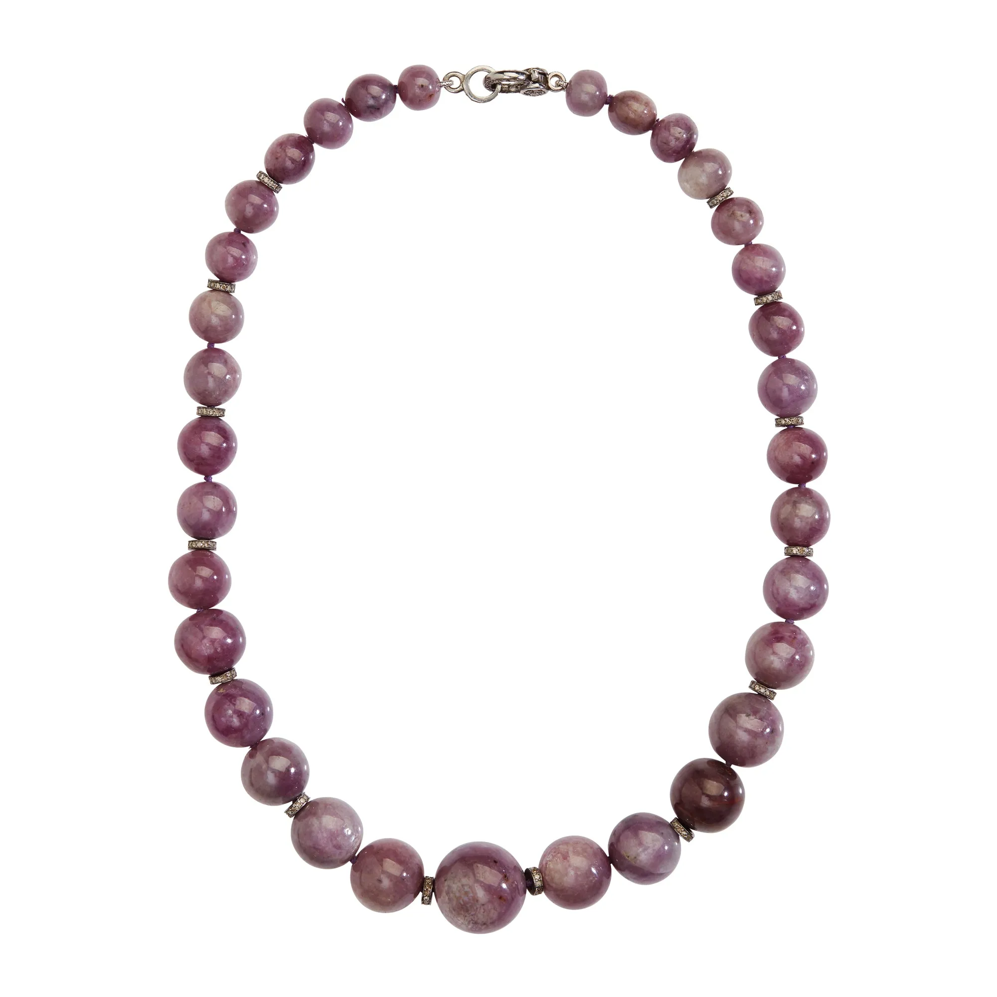 Ruby Beaded Necklace 216 (45cm)