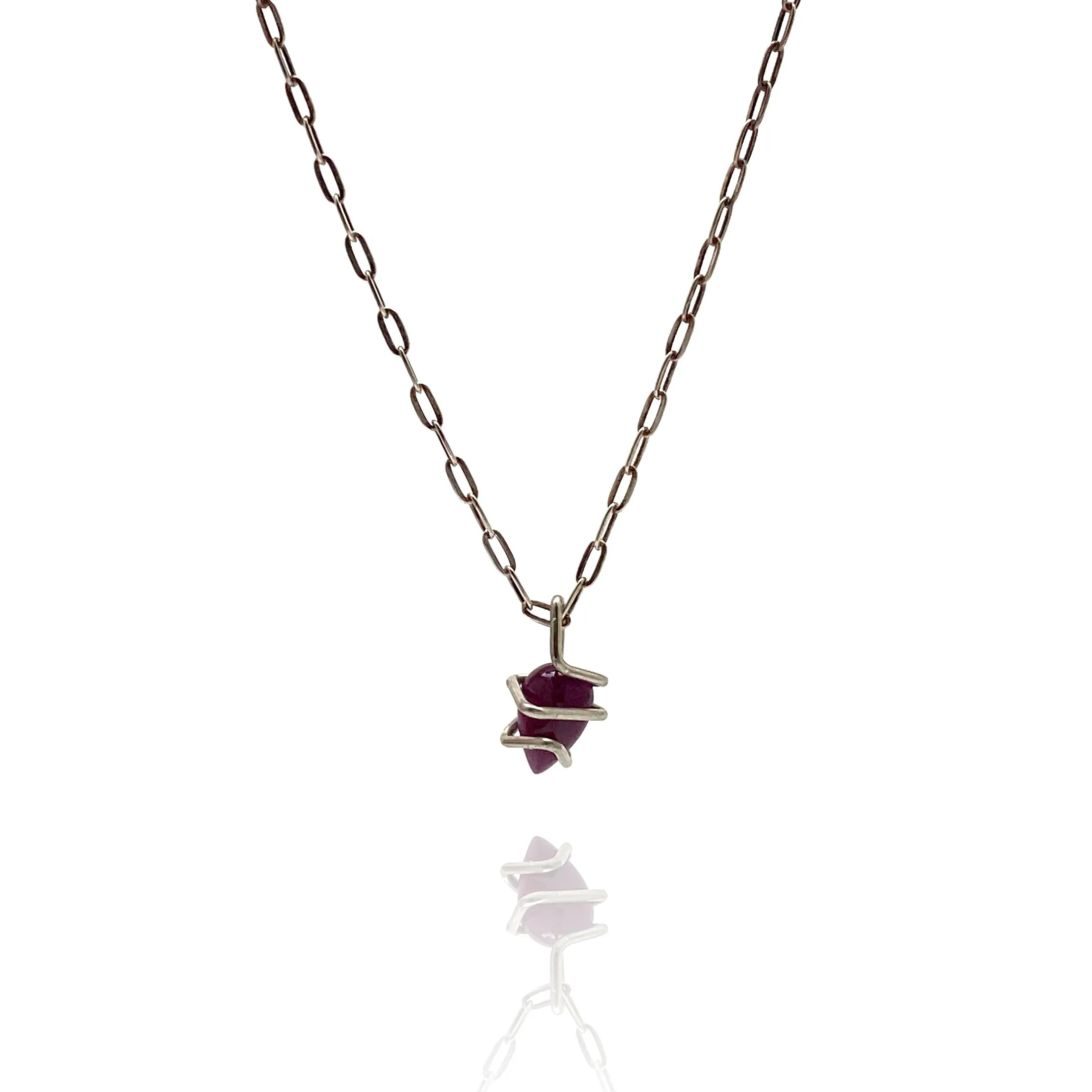 Ruby Pendant Necklace