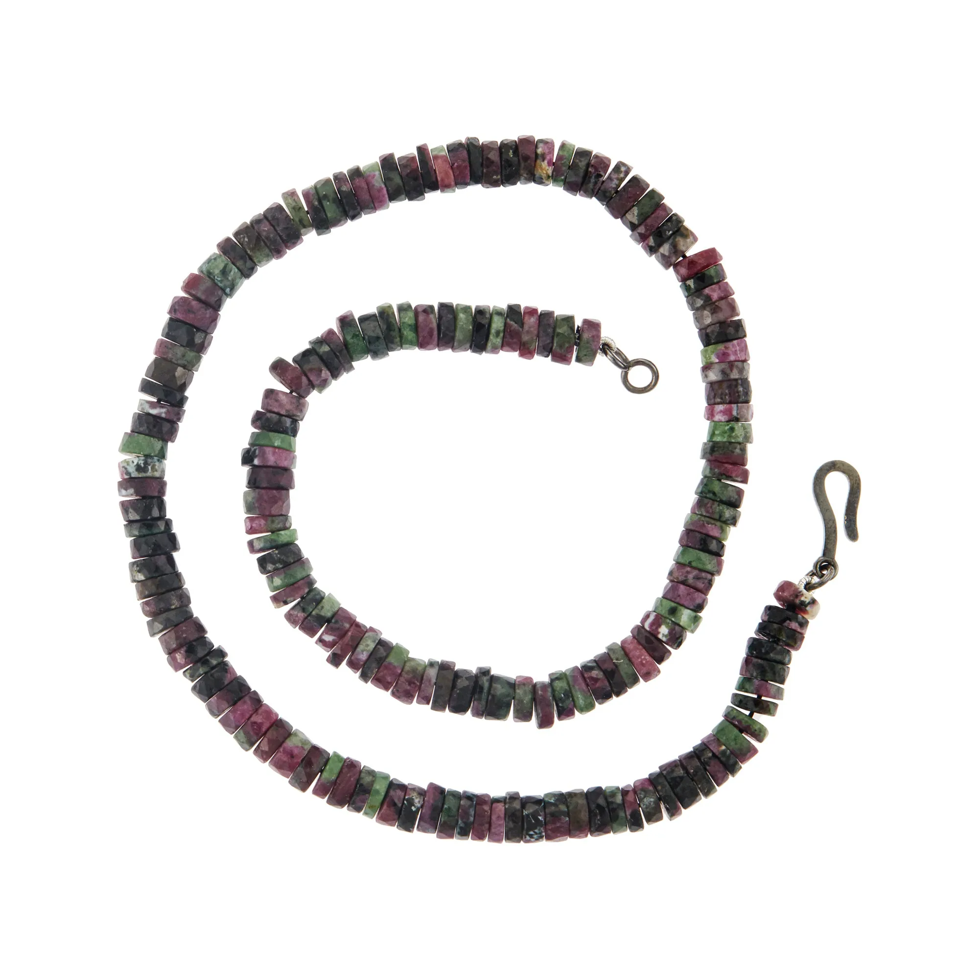 Ruby Zoisite Beaded Necklace (45cm)