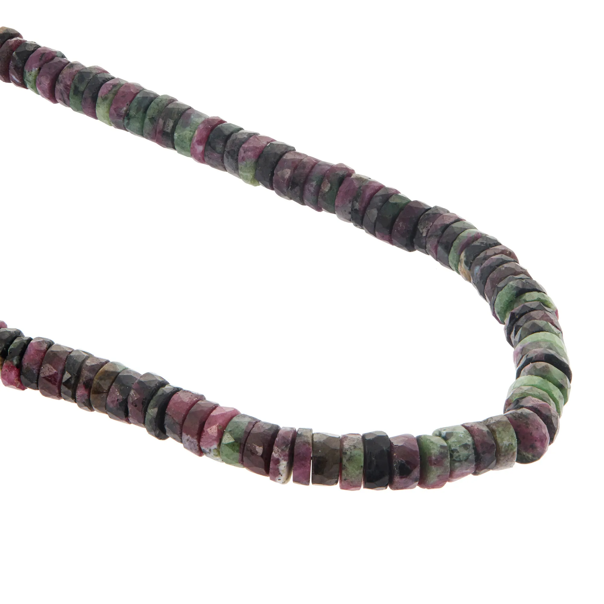 Ruby Zoisite Beaded Necklace (45cm)