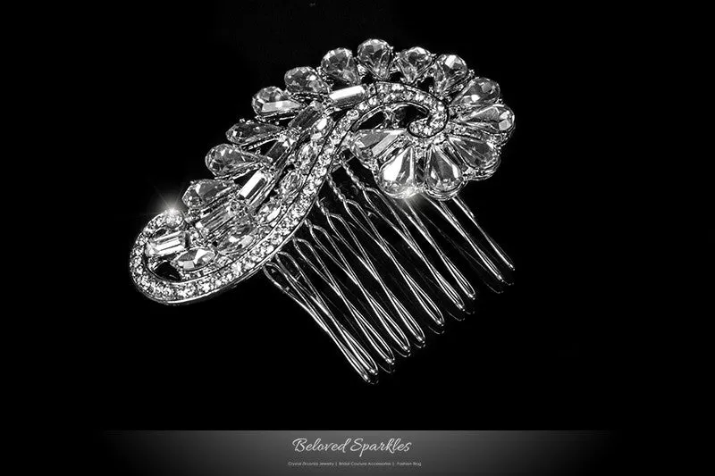 Salvia Vintage Paisley Crystal Hair Comb | Crystal