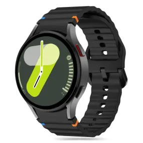 Samsung Galaxy Watch 4 / 5 / 6 / 7 / FE Tech-Protect Silicone Sport Urrem - Sort