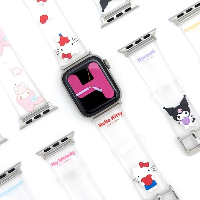 Sanrio Characters Heart Watch Strap Wristbands for Apple Watch