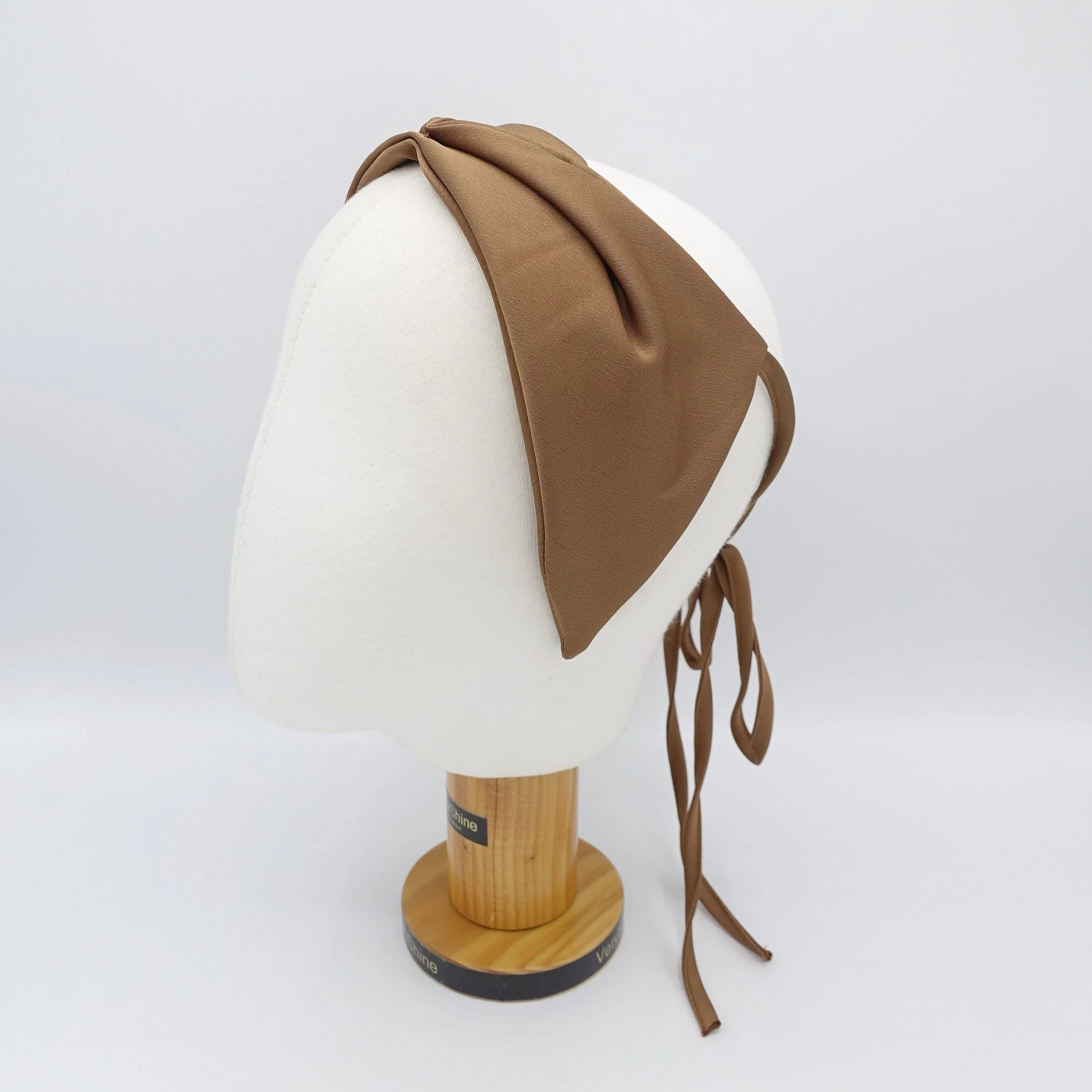 satin headband, tail knot headband for women