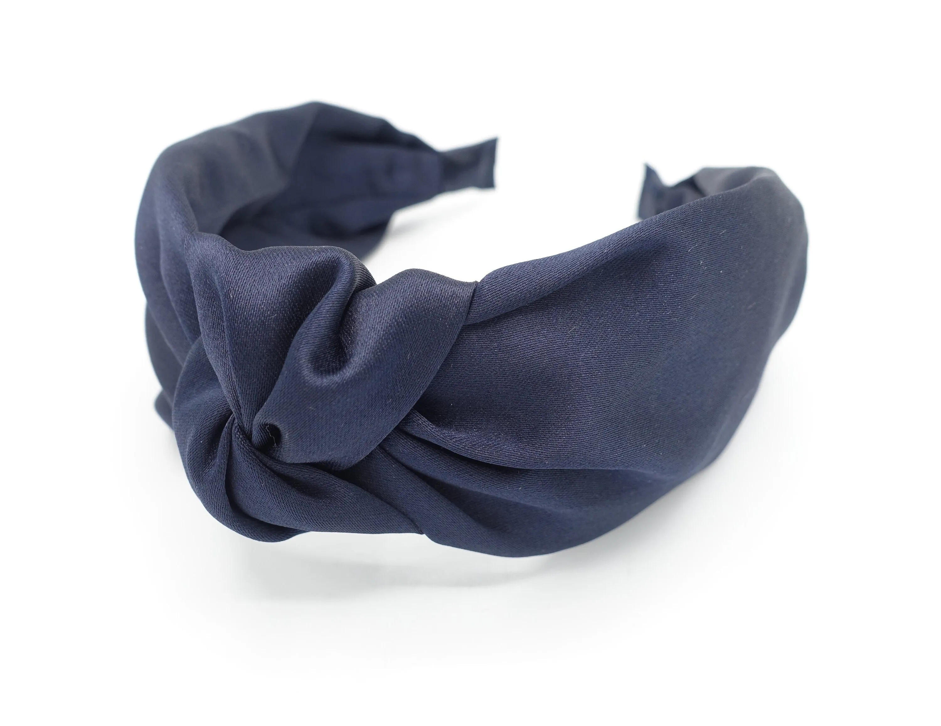 satin top knot headband single layer headband for women