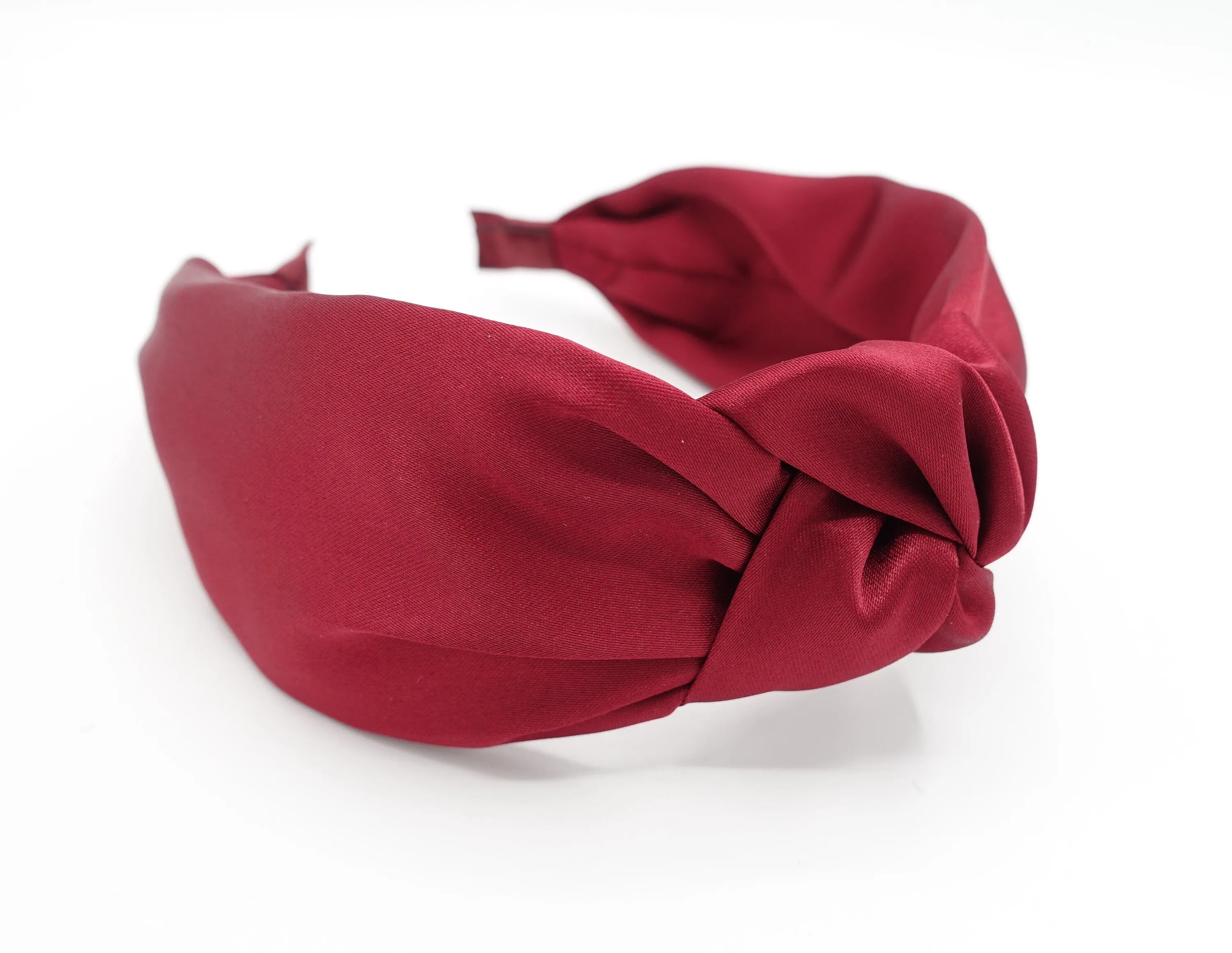 satin top knot headband single layer headband for women