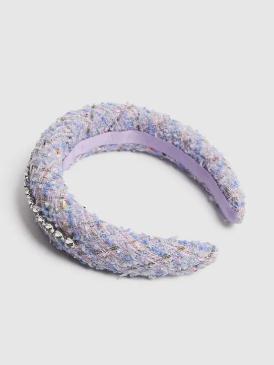 Self-portrait   Embellished bouclé headband 