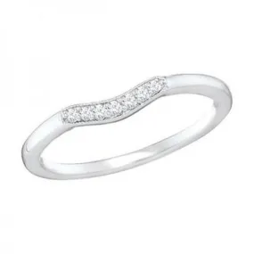 Shaped Diamond Wedding Ring