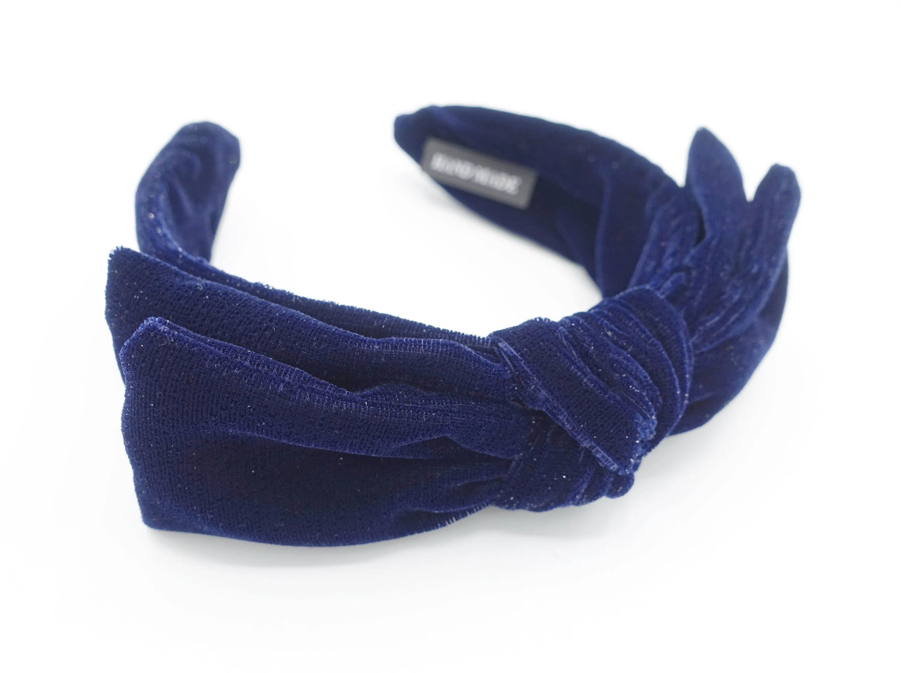 silk velvet solid shimmer headband wire bow hairband Women hair accessory