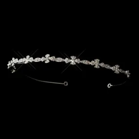 Silver Crystal Headband Headpiece