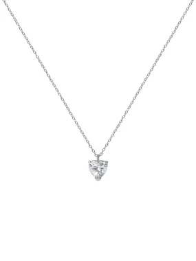 Silver Heart Pendant Necklace