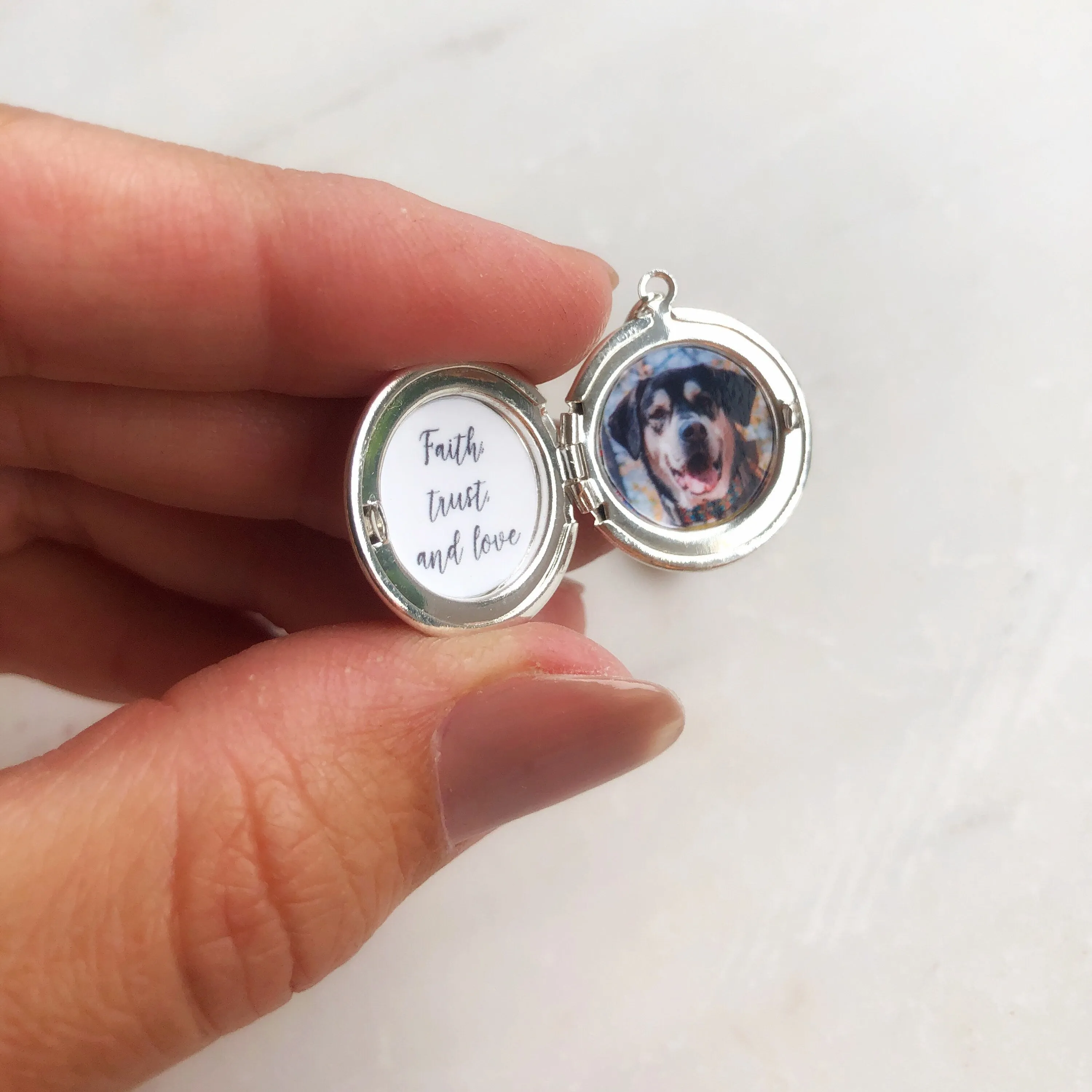 Silver Photo Locket