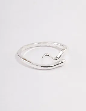 Silver Plated Mini Snake Ring