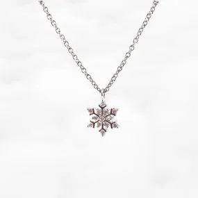 Silver Snowflake Necklace