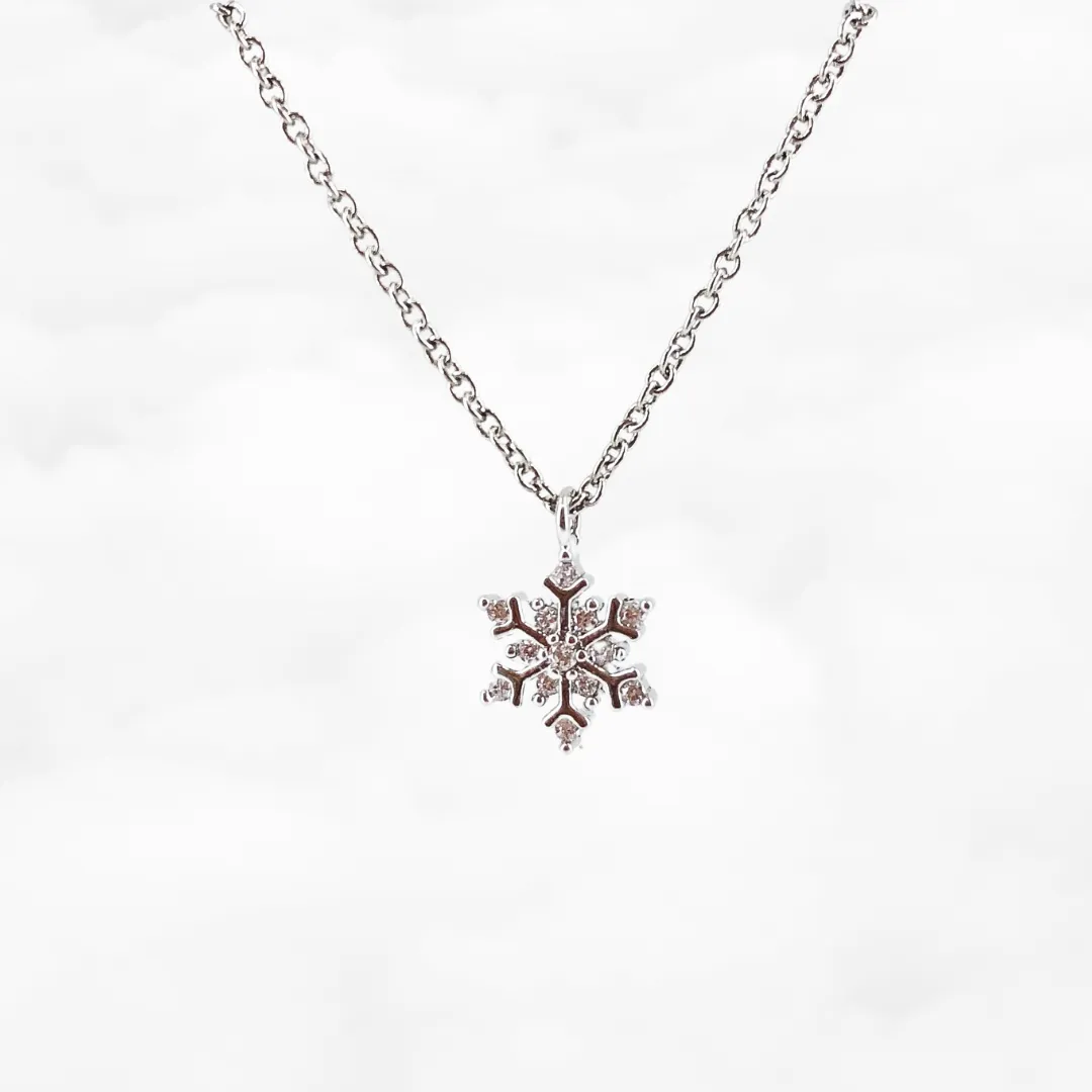 Silver Snowflake Necklace