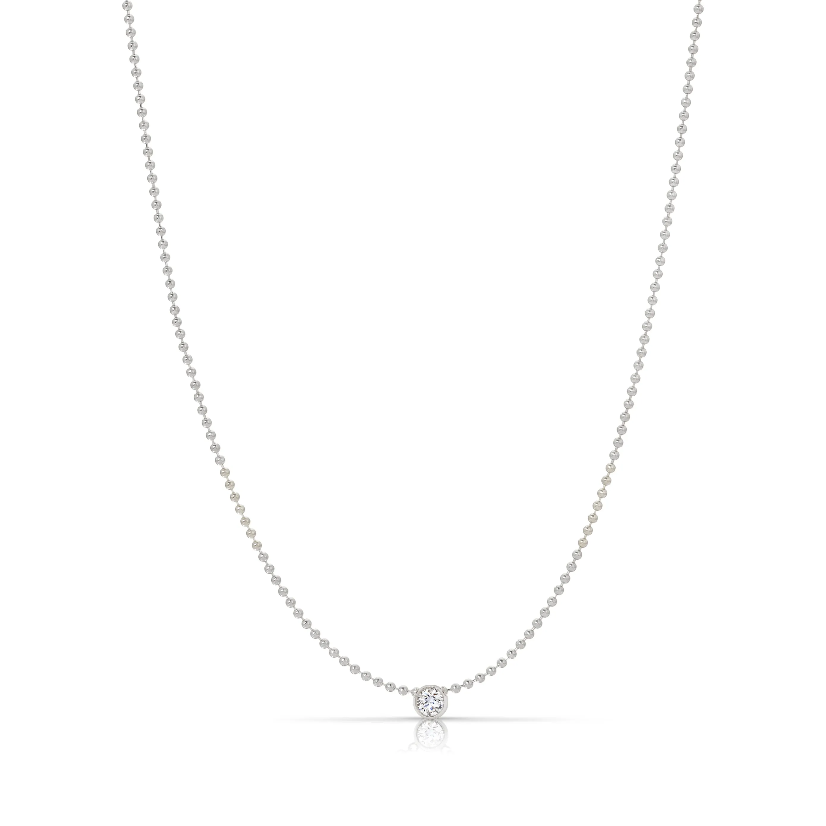 Single Diamond Layering Necklace