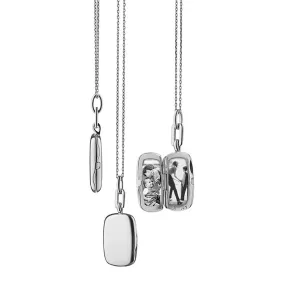 Slim Rectangle Dee Locket Necklace