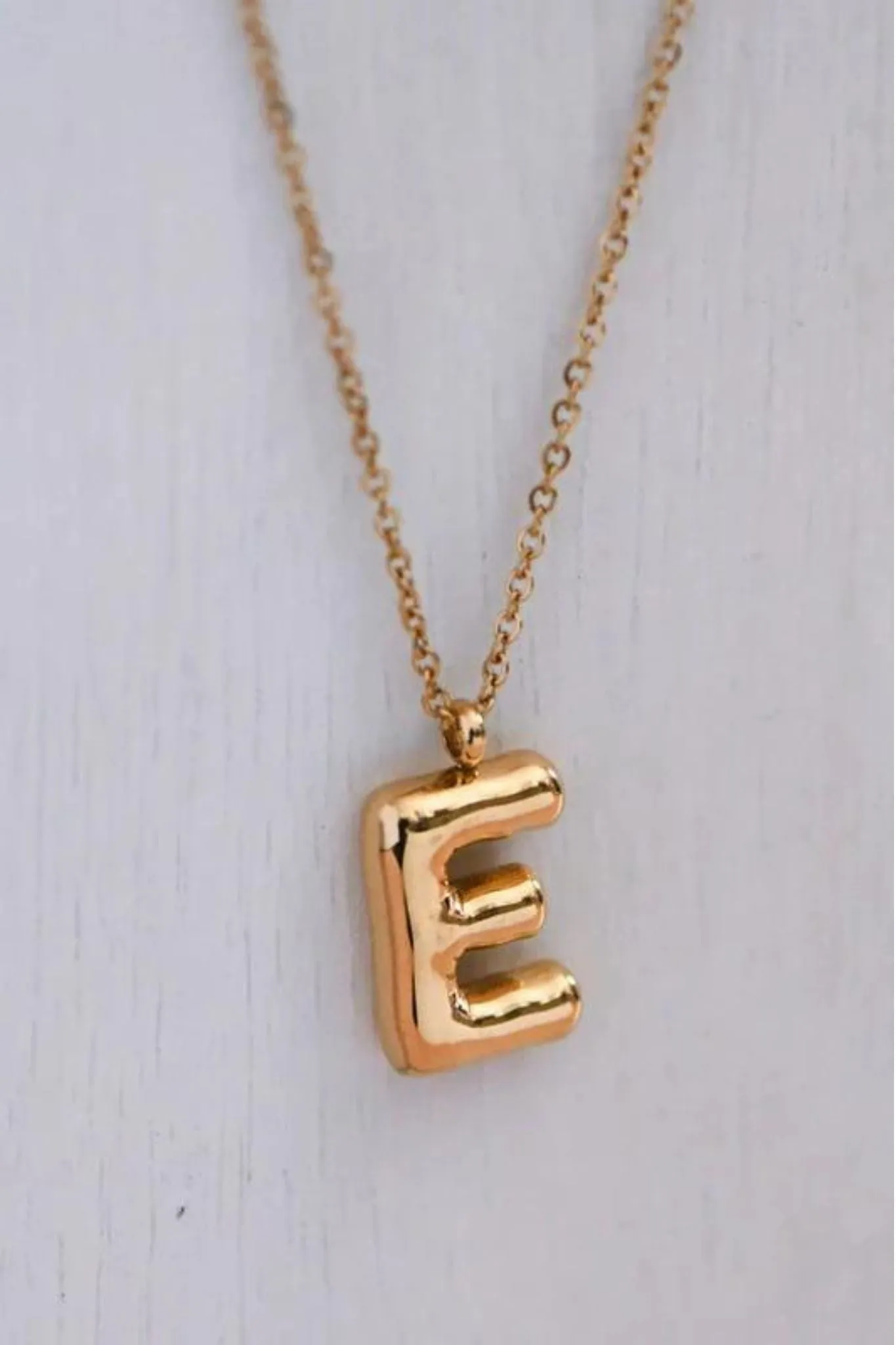 Small Bubble Letter Necklace