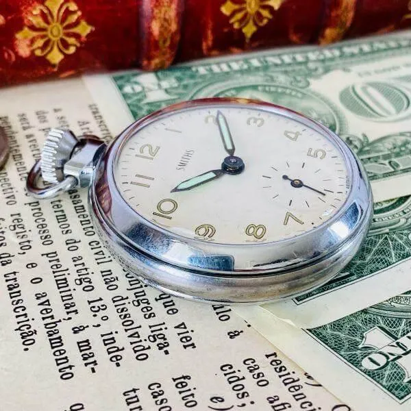 Smiths Pocket Watch  Men's Women's Vintage Analog Manual Gentleman's