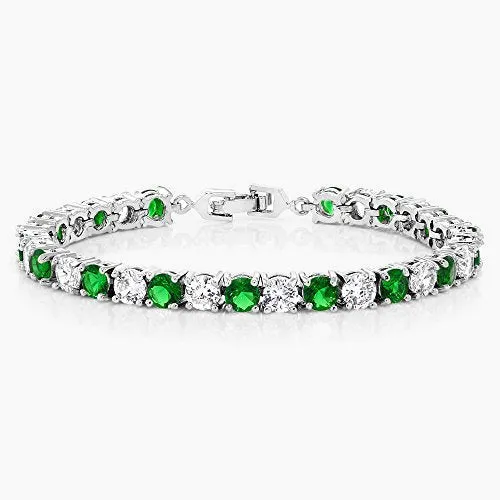 Sparkling Round Cubic Zirconia Women's Tennis Bracelet