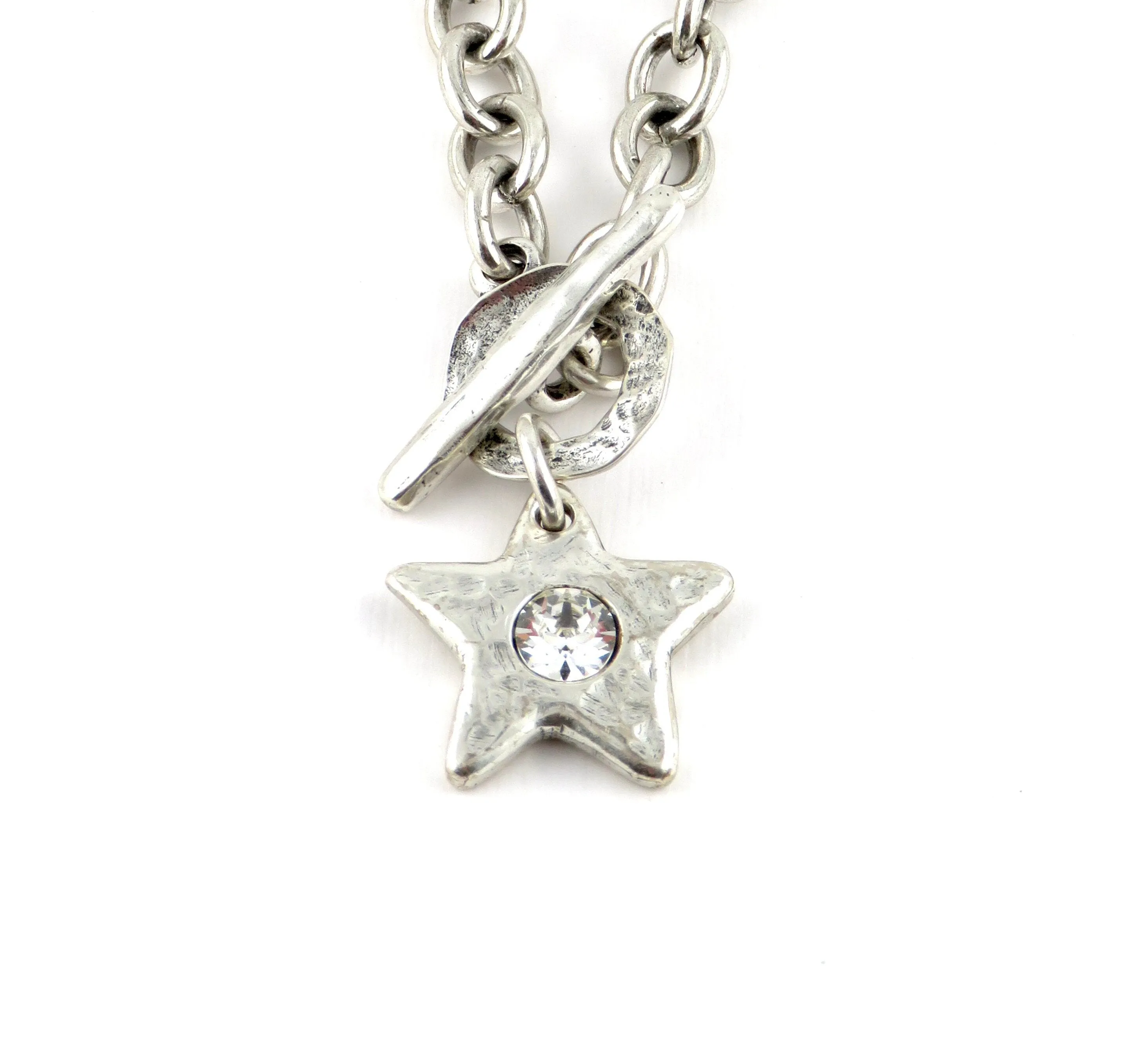 Sparkling Silver Star Necklace